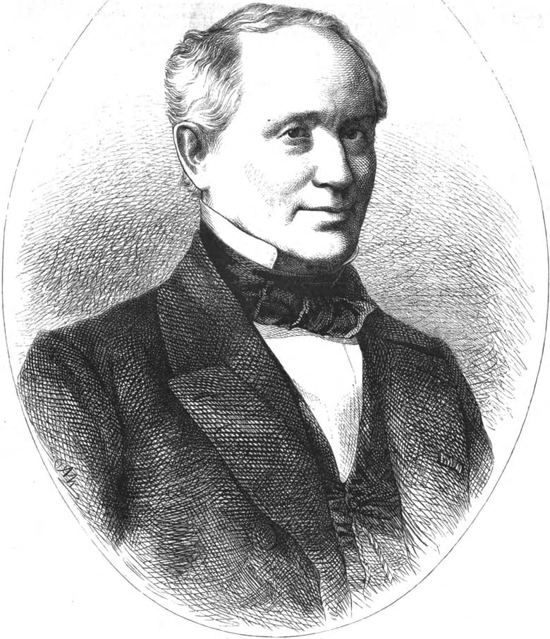 Portrait of Franz Bopp, wood engraving, 1866