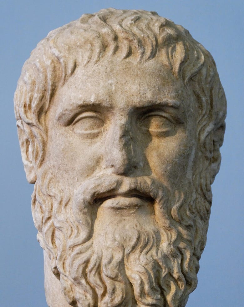 Portrait sculpture of Plato (Roman copy after a Greek original by Silanion)